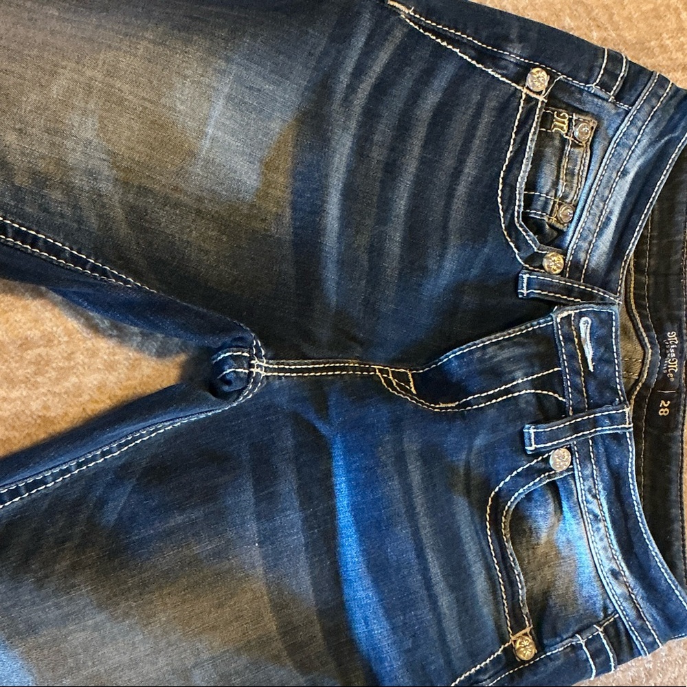 Miss Me Dark Blue Denim Jeans